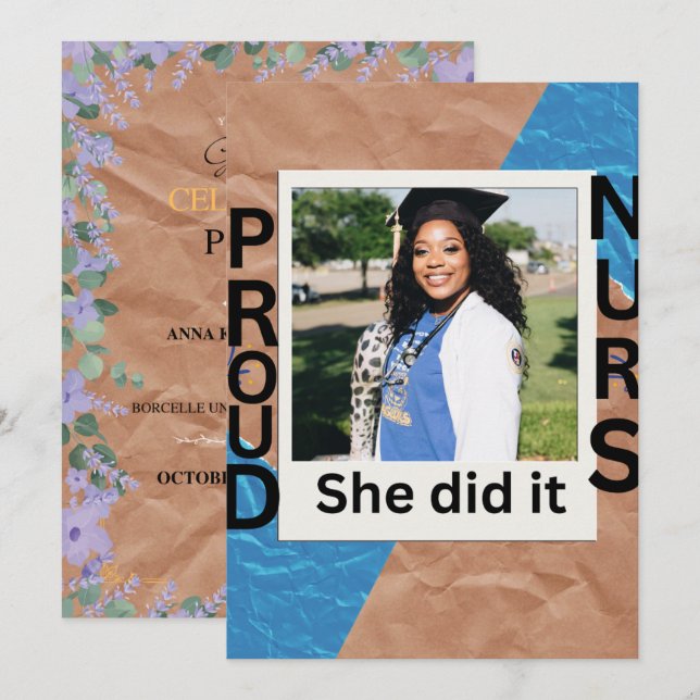 Anuncio Flat Announcement Card (Anverso / Reverso)