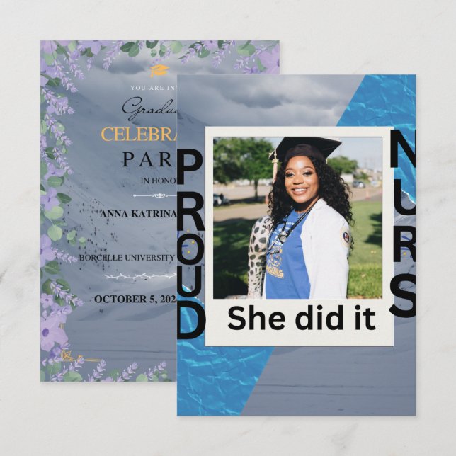 Anuncio Flat Announcement Card (Anverso / Reverso)