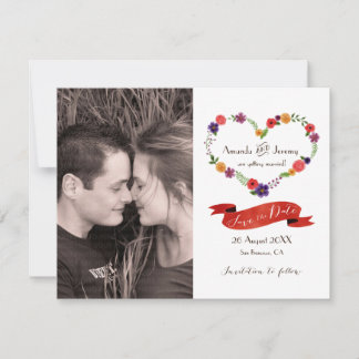 Anuncio Flor en forma de corazón Rústica Boda Rústico