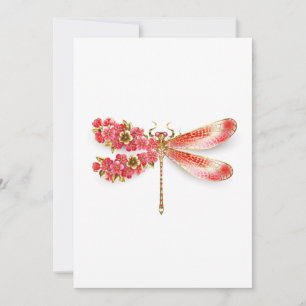 Anuncio Flor libélula con sakura de joyas