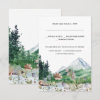 Flor silvestre de montaña rusa | RSVP de boda