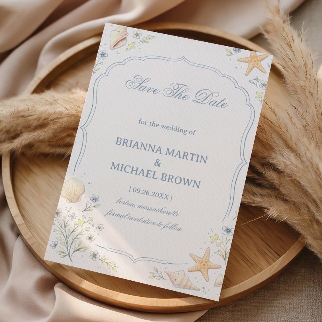 Anuncio floral de conchas costeras (Subido por el creador)