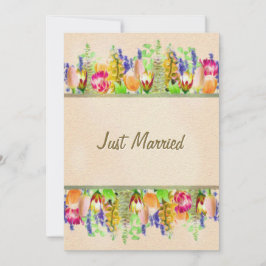 Anuncio Floral de primavera rusa acaba de casarse con Boda