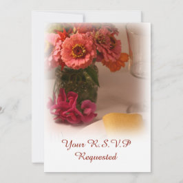 Anuncio floral de verano de boda