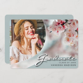 Anuncio Flores blancas con guiones elegantes | Grado moder