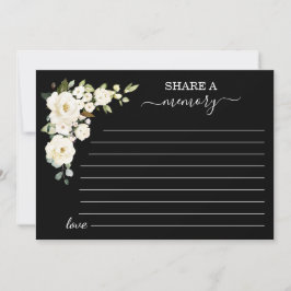 Anuncio Flores blancas: negro comparte una asistencia a la