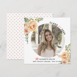 Anuncio Flores de cáscara Clase de graduación 2025