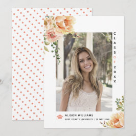 Anuncio Flores de cáscara Clase de graduación 2025