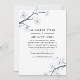 Anuncio Flores de cerezo blancas Lista de invitados de bod