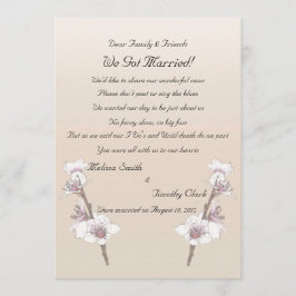 Anuncio Flores de cerezo Elopement 2