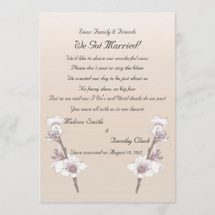 Anuncio Flores de cerezo Elopement 2