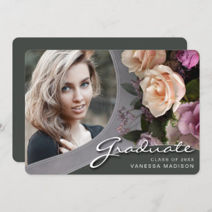 Anuncio Flores Rosas de guiones elegantes   Foto moderna G