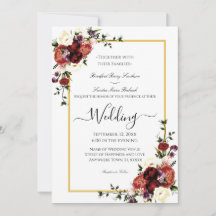 Flores Terracotta Cream Burgundy Boda