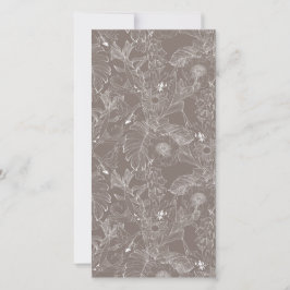 Anuncio Flores tropicales y hojas de palma.