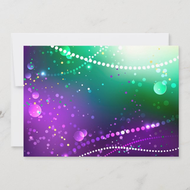 Anuncio Fondo morado festivo Mardi Gras (Anverso)