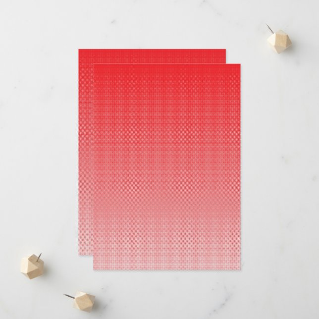 Anuncio fondo rojo y blanco con cuadrados pequeños (Anverso/Reverso In Situ)