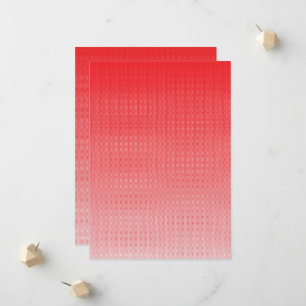Anuncio fondo rojo y blanco con cuadrados pequeños
