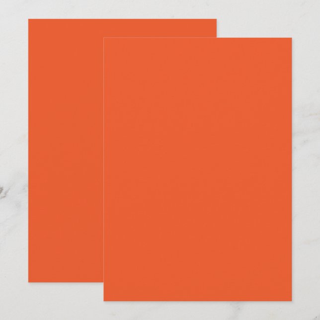 Anuncio Fondo sólido Minimalista Naranja brillante (Anverso / Reverso)