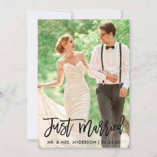 Anuncio Foto Boda moderna con guión de cepillo casado