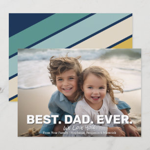 Anuncio Foto completa con el saludo a mejor papá de la his