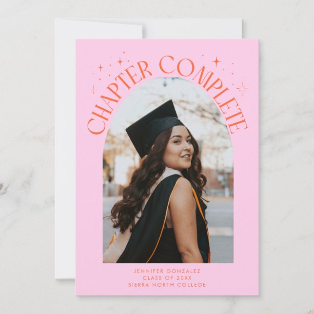 Anuncio Foto con marco de arco naranja de capítulo complet (Anverso)