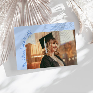 Anuncio Foto curva azul helado El futuro parece brillante