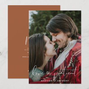 Anuncio Foto de aplazamiento de boda minimalista de terrac