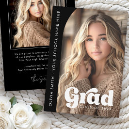 Anuncio Foto de Arch graduación de retro grad negro