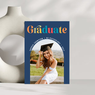 Anuncio Foto de Arco Colorido Graduado Retro