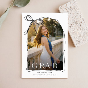 Anuncio Foto de Arco Elegante Lazo Negro Graduación