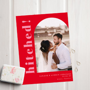 Anuncio Foto de arco golpeado - Elopement Boda rojo y rosa
