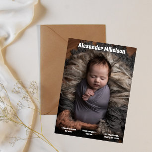 Anuncio Foto de bebé Nacimiento moderno