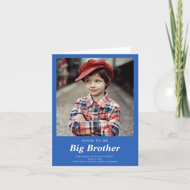 Anuncio Foto de embarazo de Gran Hermano Azul pronto (Anverso)