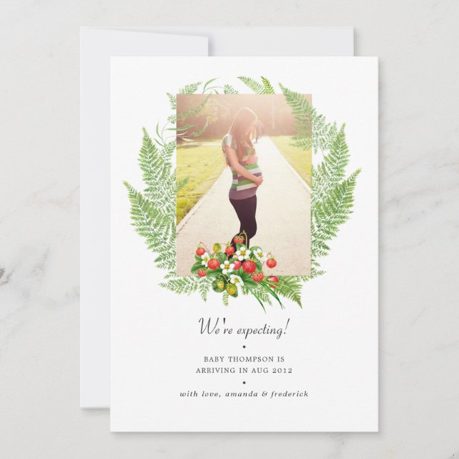 Anuncio Foto de embarazo de la vegetación rural (Anverso)