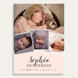 Anuncio Foto de escritura moderna Rubor Nacimiento rosa