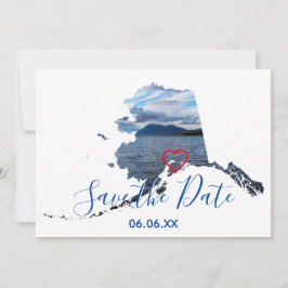 Anuncio Foto de forma de Alaska Save the Date