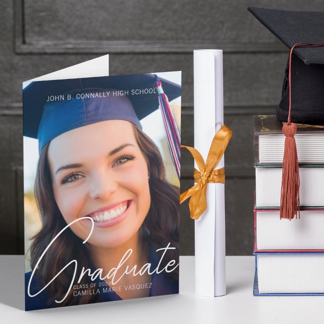 Anuncio Foto de graduación 2025 de moda con guión blanco d (Subido por el creador)