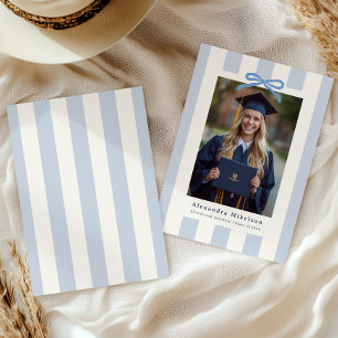 Anuncio Foto de Graduación Azul Elegante