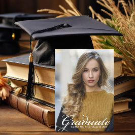 Anuncio Foto de graduación Chic 2026 con superposición de 