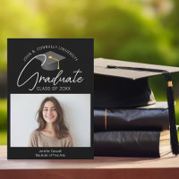 Foto de graduación chic en negro 2026