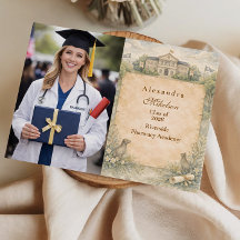 Foto de graduación clásica de la escuela veterinar