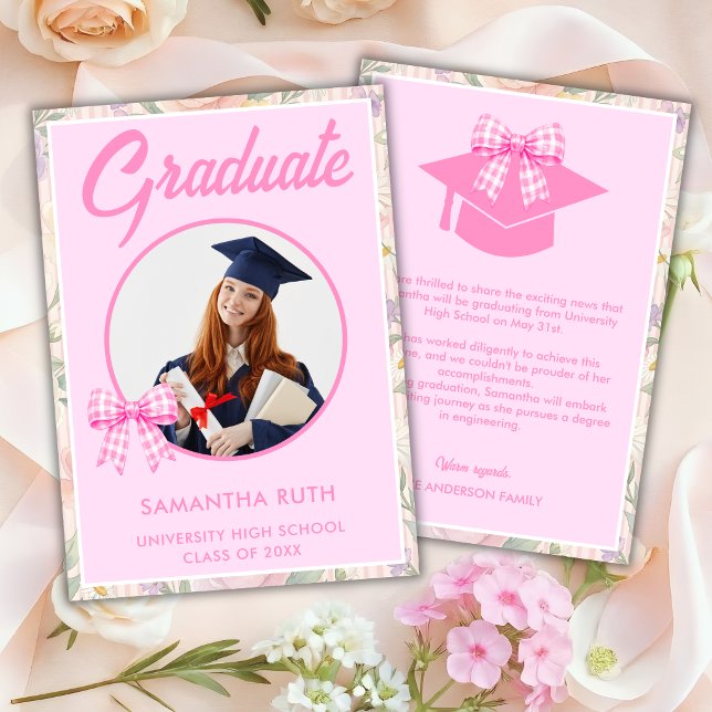 Anuncio Foto de Graduación con Flores Silvestres (Subido por el creador)