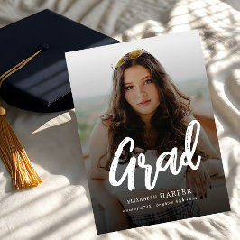 Anuncio Foto de graduación con fuente de letra moderna