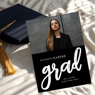 Anuncio Foto de graduación con fuente de letra moderna tip