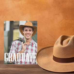 Anuncio Foto de graduación de Country Western con estilo r