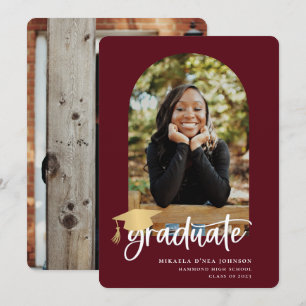 Anuncio Foto De Graduación De Guión Reproducida