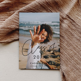 Anuncio Foto de graduación de la clase minimalista moderna