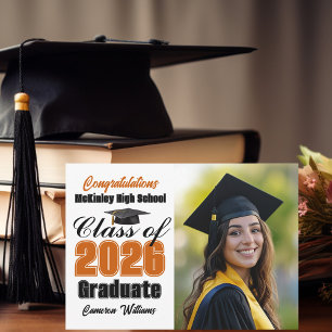 Anuncio Foto de graduación de la clase naranja de 2026