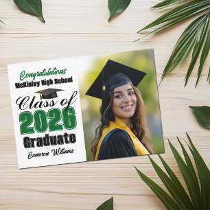 Anuncio Foto de graduación de la clase verde de 2026 Gradu