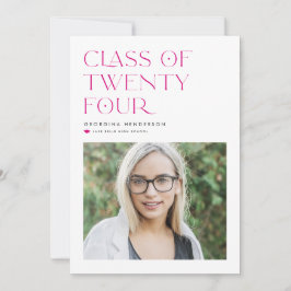 Anuncio Foto de graduación de la promoción de 2024 minimal